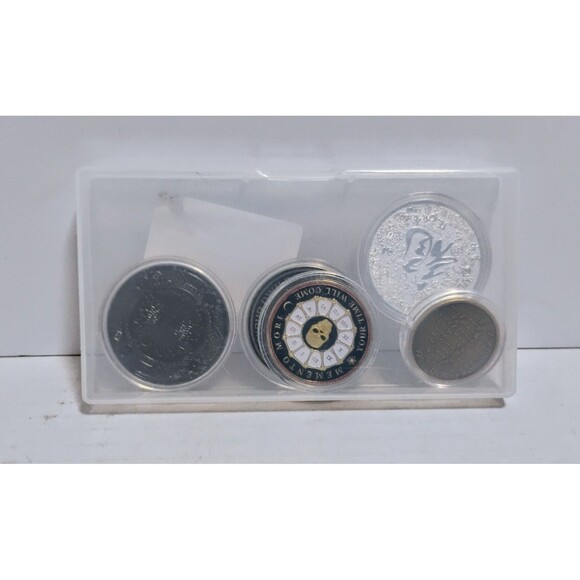 COLLECTOR CHALLENGE TABLE TOP GAMING 5 COIN LOT SUN & MOON MEMENTO VIVERE ETC - Picture 7 of 7